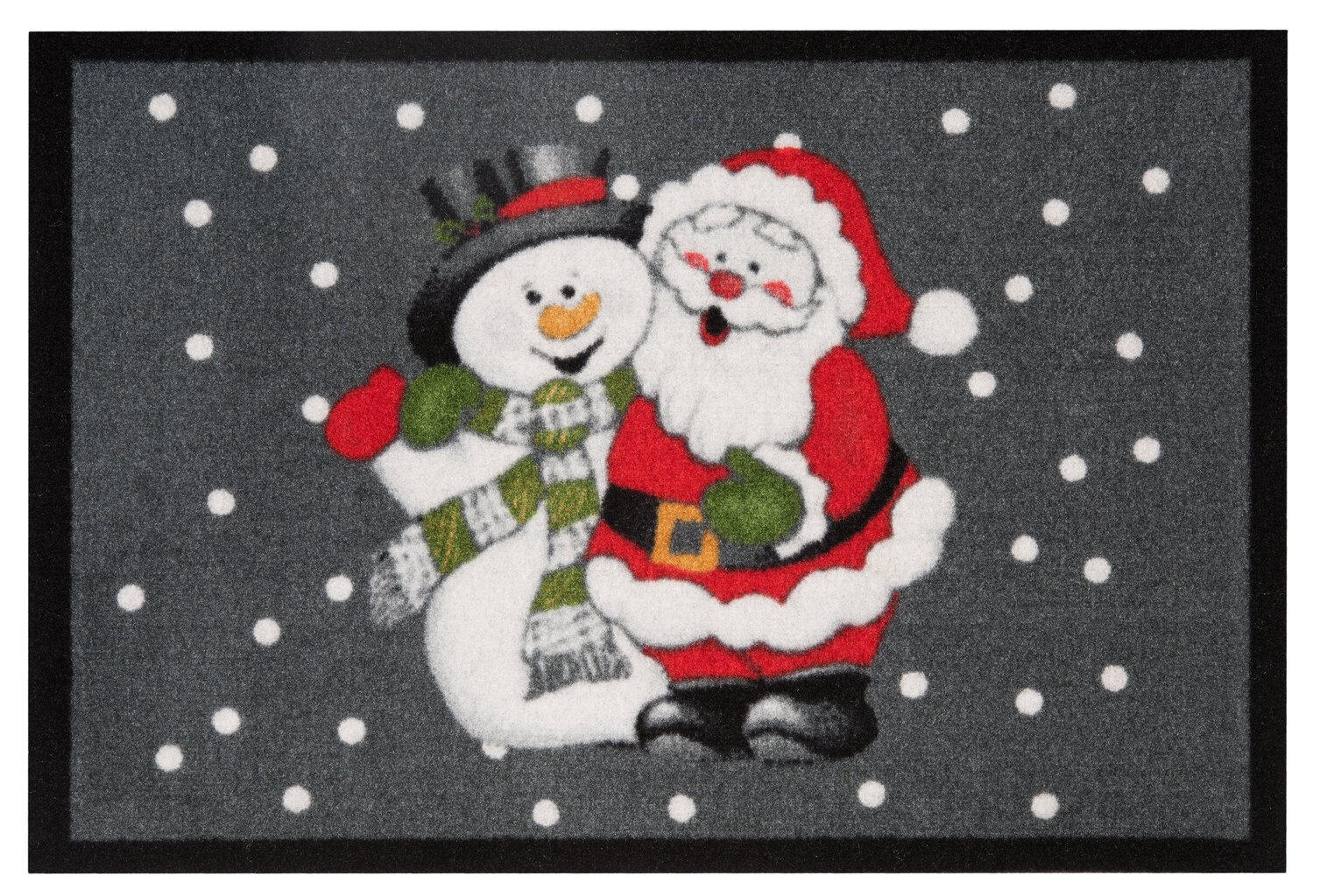 Ovimatto Hanse Home Printy Santa and Snowman, 40x60 cm hinta ja tiedot | Ovimatot | hobbyhall.fi