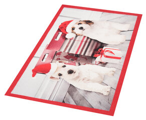 Ovimatto Hanse Home Printy Christmas Dogs I, 45x75 cm hinta ja tiedot | Ovimatot | hobbyhall.fi