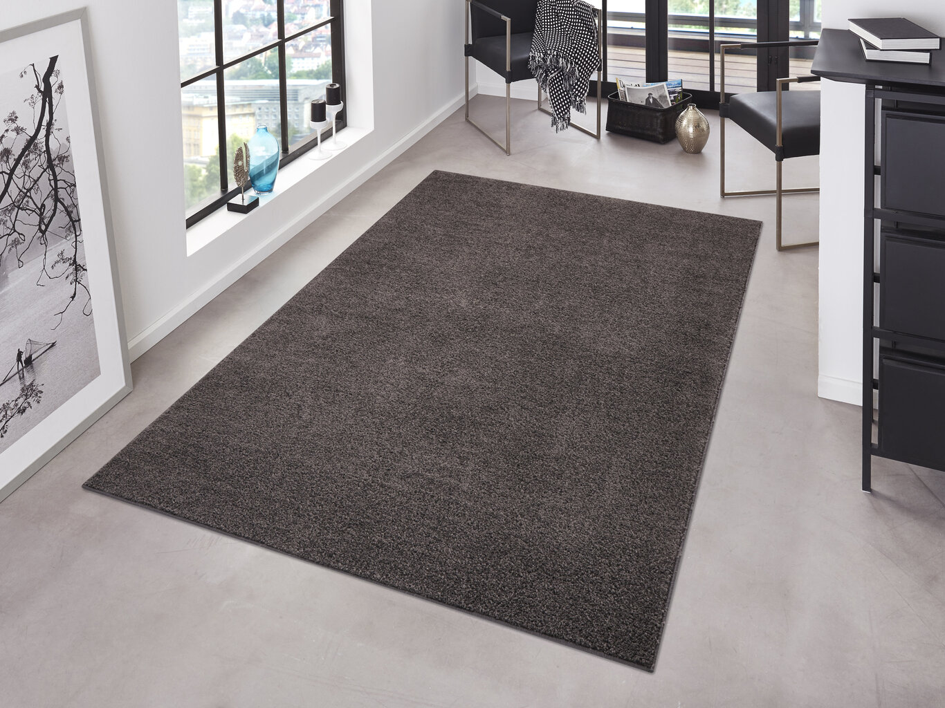 Matto Hanse Home Pure Anthracite, 200x300 cm hinta ja tiedot | Isot matot | hobbyhall.fi