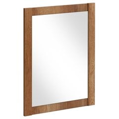 Hakano Aston kylpyhuoneen peili, 80x60 cm, väri, ruskea. hinta ja tiedot | Kylpyhuonepeilit | hobbyhall.fi