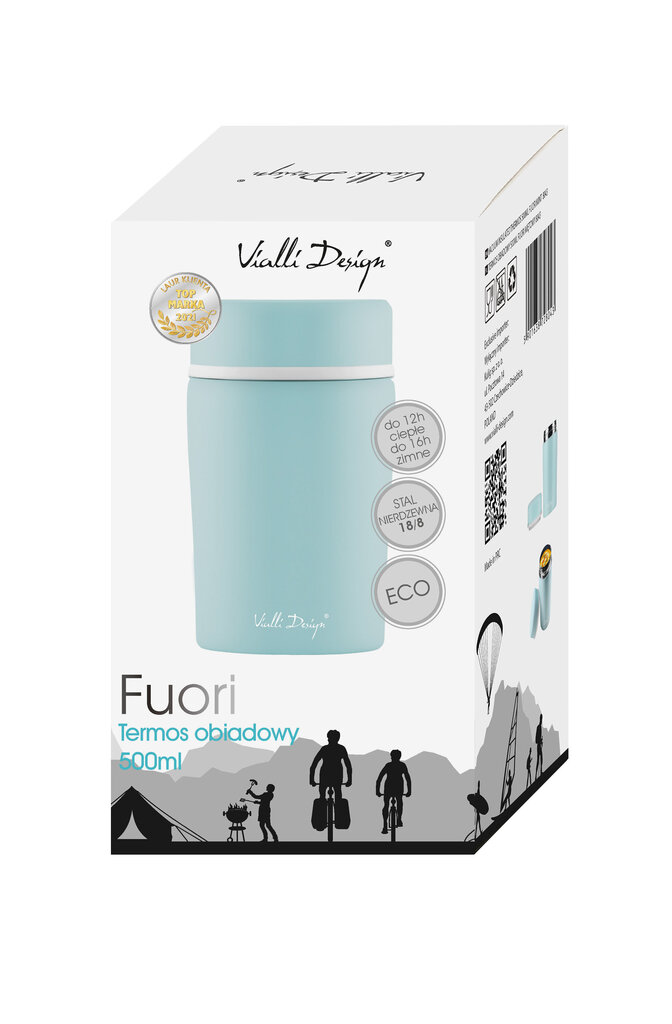 Vialli Design Fuori, 500 ml, minttu hinta ja tiedot | Termoskannut ja termosmukit | hobbyhall.fi