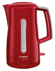 Bosch TWK3A014 vedenkeitin, punainen hinta ja tiedot | Vedenkeittimet | hobbyhall.fi