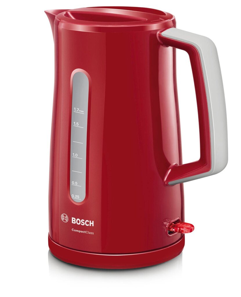 Bosch TWK3A014 vedenkeitin, punainen hinta ja tiedot | Vedenkeittimet | hobbyhall.fi