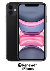 Tehdashuollettu Apple iPhone 11 päivitetty, 64 Gt. Väri, musta. hinta ja tiedot | Matkapuhelimet | hobbyhall.fi