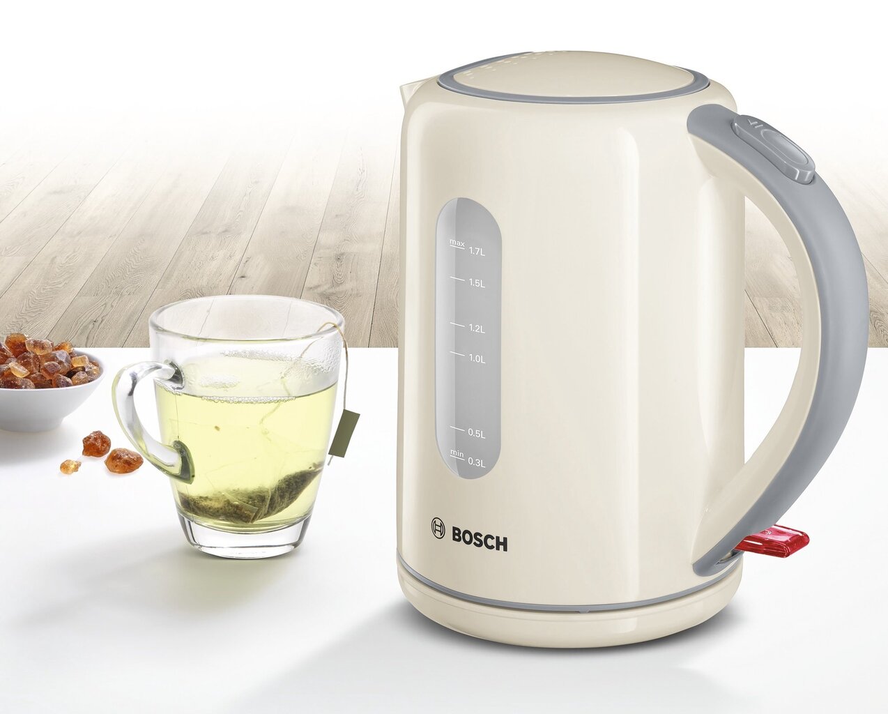 Bosch TWK7607 Standard kettle, Plastic, hinta ja tiedot | Vedenkeittimet | hobbyhall.fi