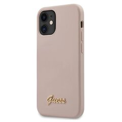 Guess GUHCP12SLSLMGLP -kotelo, yhteensopivuus iPhone 12 mini, vaaleanpunainen hinta ja tiedot | Puhelimen kuoret ja kotelot | hobbyhall.fi