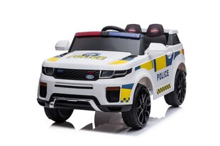 Sähköinen poliisiauto lapsille BBH-021, valkoinen hinta ja tiedot | Lasten sähköautot | hobbyhall.fi