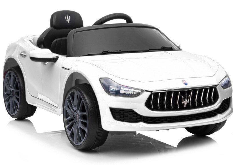 Lasten yksipaikkainen sähköauto Maserati Ghibli SL631, valkoinen hinta ja tiedot | Lasten sähköautot | hobbyhall.fi