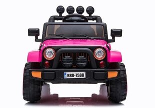 Yksipaikkainen sähköauto lapsille Jeep BRD-7588, vaaleanpunainen hinta ja tiedot | Lasten sähköautot | hobbyhall.fi