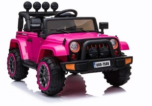 Yksipaikkainen sähköauto lapsille Jeep BRD-7588, vaaleanpunainen hinta ja tiedot | Lasten sähköautot | hobbyhall.fi