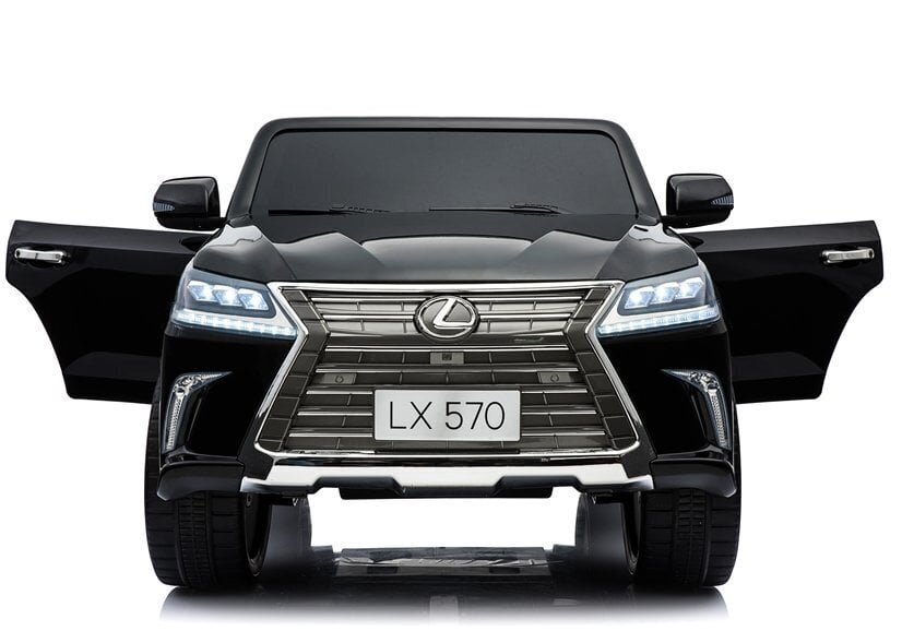 Kaksipaikkainen lasten sähköauto Lexus DK-LX570, musta kiiltävä hinta ja tiedot | Lasten sähköautot | hobbyhall.fi