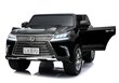 Kaksipaikkainen lasten sähköauto Lexus DK-LX570, musta kiiltävä hinta ja tiedot | Lasten sähköautot | hobbyhall.fi