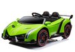 Sähköauto lapsille Lamborghini Veneno, vihreä hinta ja tiedot | Lasten sähköautot | hobbyhall.fi