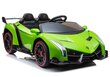 Sähköauto lapsille Lamborghini Veneno, vihreä hinta ja tiedot | Lasten sähköautot | hobbyhall.fi