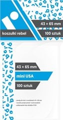 Rebel Mini USA -korttikotelo, 43 x 65 mm, 100 kpl / pakkaus hinta ja tiedot | Lautapelit ja älypelit | hobbyhall.fi