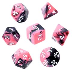 Rebel RPG -noppasetti, lautapeliin, Pink / Black hinta ja tiedot | Lautapelit ja älypelit | hobbyhall.fi