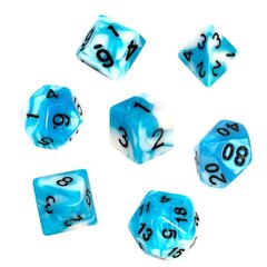 Rebel RPG -noppasetti, lautapeliin, Blue / White hinta ja tiedot | Lautapelit ja älypelit | hobbyhall.fi