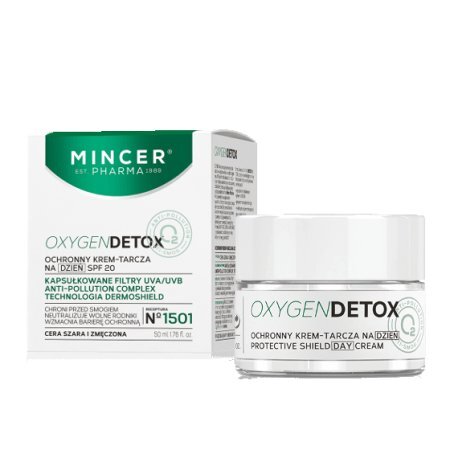 Suojaava päivävoide Mincer Pharma Oxygen Detox SPF20 Nro 1501 50 ml hinta ja tiedot | Kasvovoiteet | hobbyhall.fi