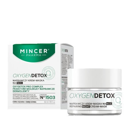 Uudistava yövoidenaamio Mincer Pharma Oxygen Detox Nro 1503 50 ml hinta ja tiedot | Kasvovoiteet | hobbyhall.fi