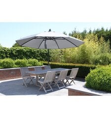 Sun Garden aurinkovarjo, 3,75m, väri, vaaleanharmaa. hinta ja tiedot | Aurinkovarjot ja markiisit | hobbyhall.fi
