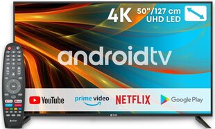 eStar 50" 4K Ultra HD LED Android™ televisio LEDTV50A1T2 hinta ja tiedot | Televisiot | hobbyhall.fi