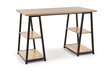 Halmar B44 työpöytä, ruskea/musta hinta ja tiedot | Tietokonepöydät ja työpöydät | hobbyhall.fi