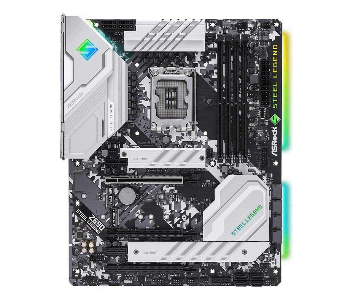 Asrock Z690 Steel Legend Intel Z690 LGA 1700 ATX hinta ja tiedot | Emolevyt | hobbyhall.fi