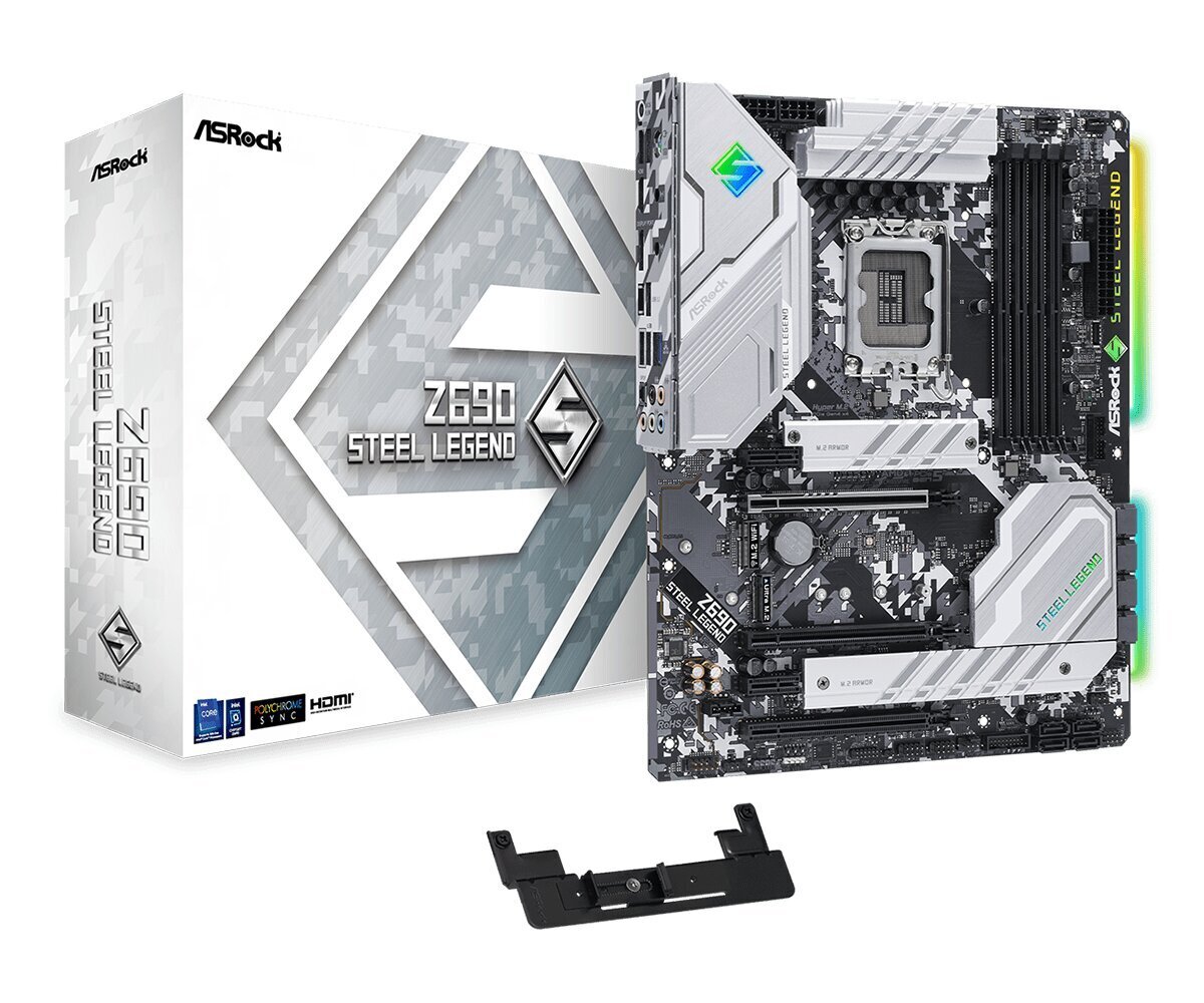 Asrock Z690 Steel Legend Intel Z690 LGA 1700 ATX hinta ja tiedot | Emolevyt | hobbyhall.fi