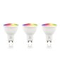 DELTACO SMART HOME Himmennettävä GU10-älylamppu LED, 5W, 470lm, 220-240V, RGB/SH-LGU10RGB-3P hinta ja tiedot | Lamput | hobbyhall.fi