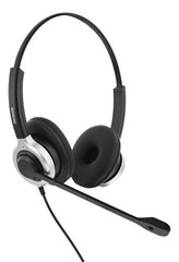 Deltaco Office USB-kuulokkeet mikrofonilla, musta hinta ja tiedot | Kuulokkeet | hobbyhall.fi