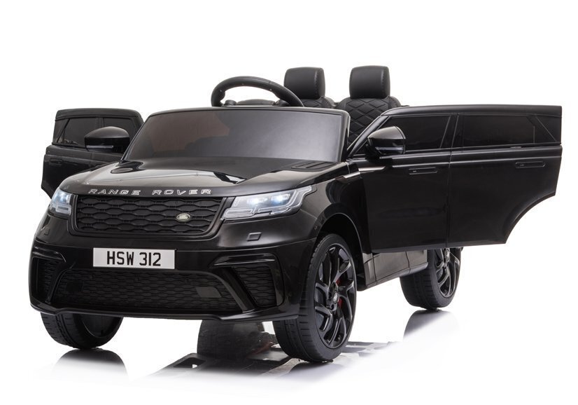Sähköauto lapsille Range Rover, musta lakattu hinta ja tiedot | Lasten sähköautot | hobbyhall.fi