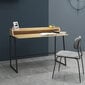 Työpöytä HELENA 120x60XH88cm, vaalea tammi, MDF, metalli hinta ja tiedot | Tietokonepöydät ja työpöydät | hobbyhall.fi