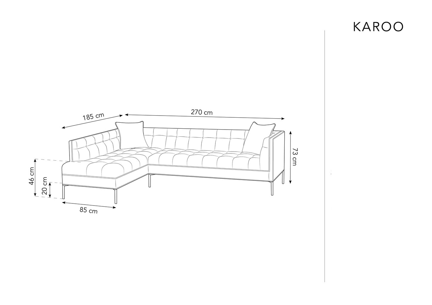 Pehmeä kulmasohva Micadoni Home Karoo, beige hinta ja tiedot | Kulmasohvat ja divaanisohvat | hobbyhall.fi