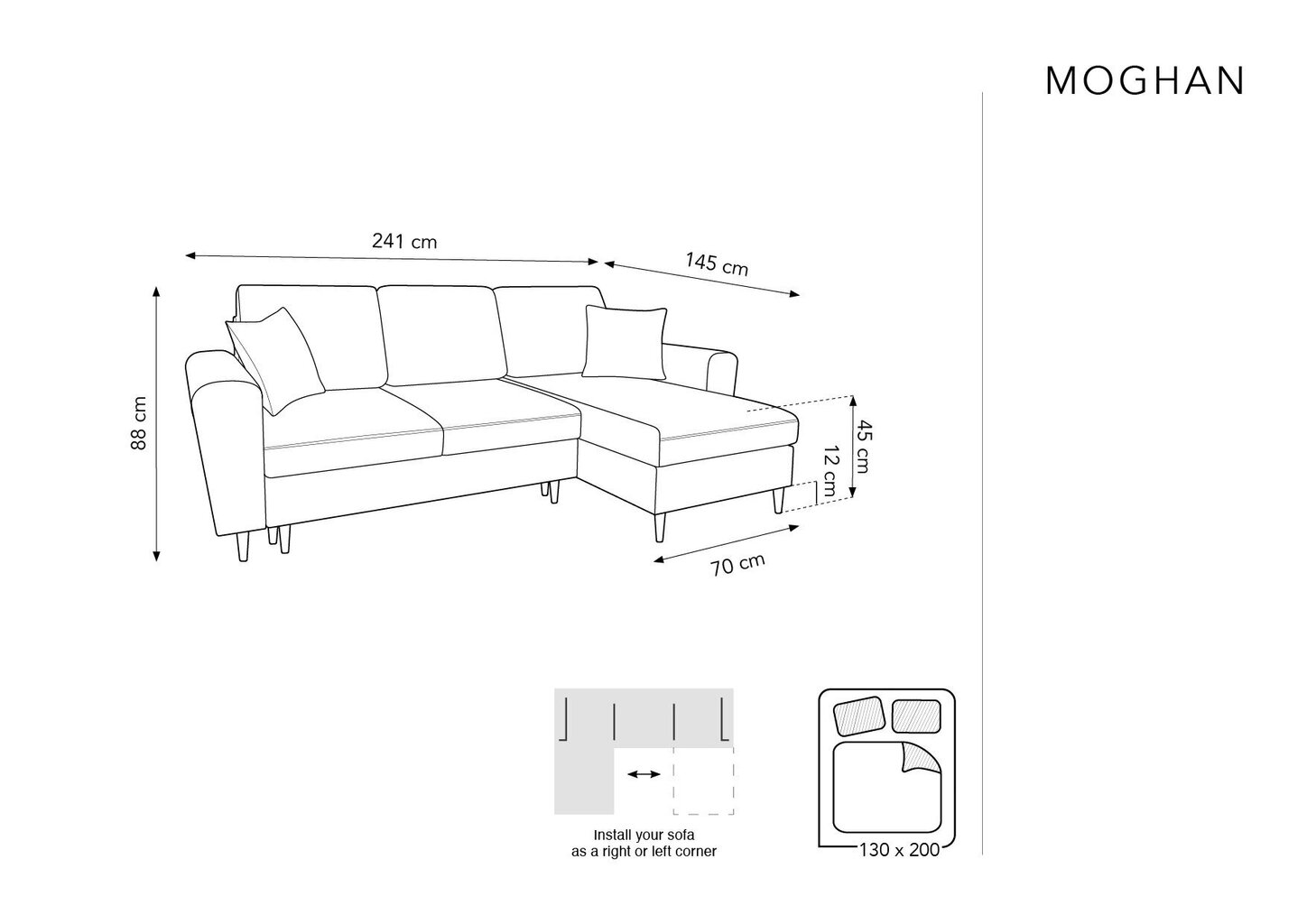 UniversalPehmeä kulmasohva Micadon Home Moghan, punainen/kullan väri hinta ja tiedot | Kulmasohvat ja divaanisohvat | hobbyhall.fi