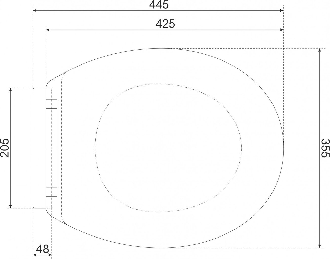 Hitaasti sulkeutuva wc-kansi Kerra Corner hinta ja tiedot | WC-istuimen lisätarvikkeet | hobbyhall.fi