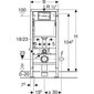 Geberit WC piilorunko Duofix Basic hinta ja tiedot | WC-istuimen lisätarvikkeet | hobbyhall.fi