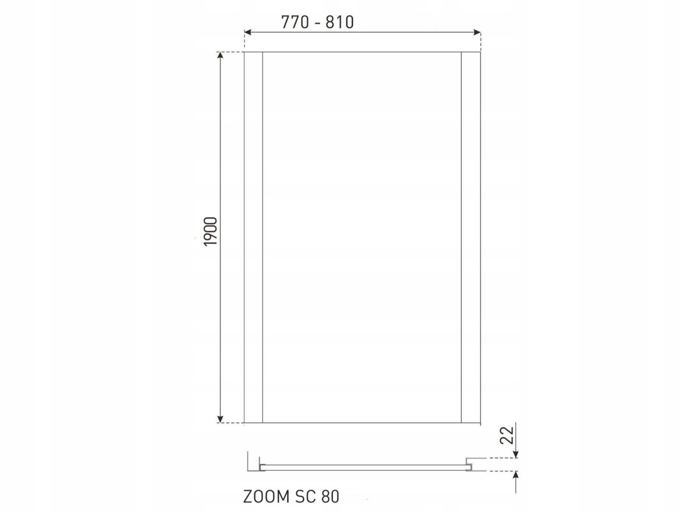 Suihkukaappi Kerra Zoom 100x80, ilman jalustaa hinta ja tiedot | Suihkukaapit ja suihkunurkat | hobbyhall.fi