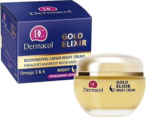 Dermacol Gold Elixir yövoide 50 ml hinta ja tiedot | Kasvovoiteet | hobbyhall.fi