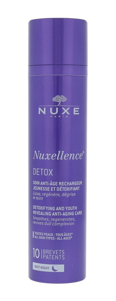NUXE Nuxellence Detox Anti-Aging Night Care yövoide 50 ml hinta ja tiedot | Kasvovoiteet | hobbyhall.fi