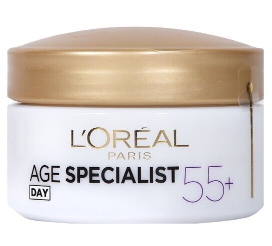L'Oréal Paris Age Specialist 55+ päivävoide, 50ml hinta ja tiedot | Kasvovoiteet | hobbyhall.fi