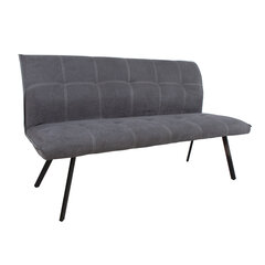 Penkki EDDY 160x65x86cm harmaa, polyesteri kangas, metallijalat hinta ja tiedot | Sohvat ja vuodesohvat | hobbyhall.fi