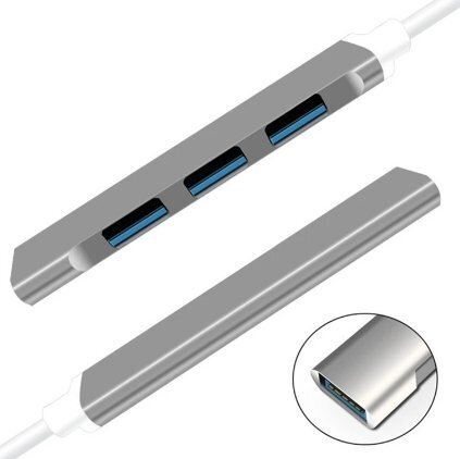 Mocco OTG Hub 3x USB 2.0 / 1x USB 3.0 hinta ja tiedot | Adapterit | hobbyhall.fi