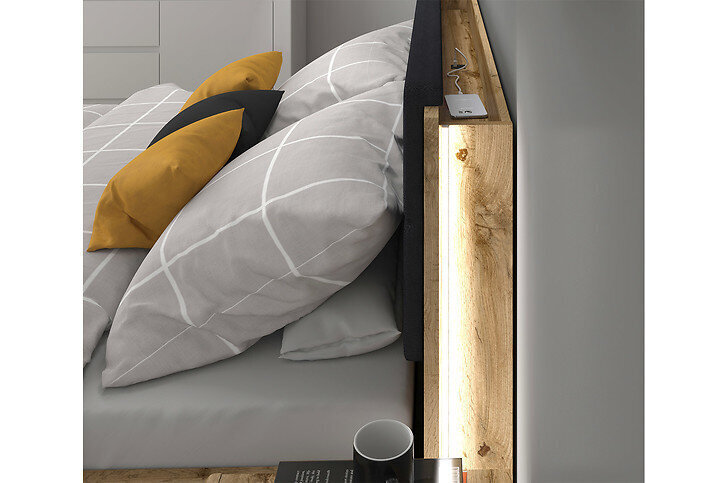 Lisähylly sänkyyn BRW Tetrix 160, tammen väri hinta ja tiedot | Muut huonekalutarvikkeet | hobbyhall.fi