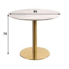 Ruokapöytä Bolzano Ø 90 cm hinta ja tiedot | Ruokapöydät | hobbyhall.fi