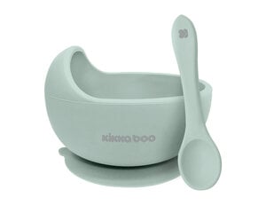 Silikoniruoka lusikalla Kikkaboo Yummy Mint hinta ja tiedot | Kikkaboo Vauvan ruokailutarvikkeet | hobbyhall.fi