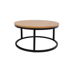 Sohvapöytä BRITE D60xH32cm, vaalea puu, MDF, metalli hinta ja tiedot | Sohvapöydät | hobbyhall.fi