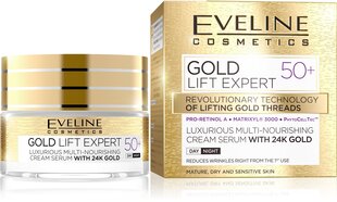 Eveline Cosmetics Gold Lift Expert yö- ja päivävoide 50+50ml hinta ja tiedot | Eveline Cosmetics Kasvojenhoitotuotteet | hobbyhall.fi
