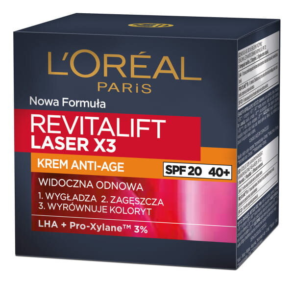 Kasvovoide L'oreal Paris Revitalift Laser X3 Anti-Aging Care SPF20 50 ml hinta ja tiedot | Kasvovoiteet | hobbyhall.fi