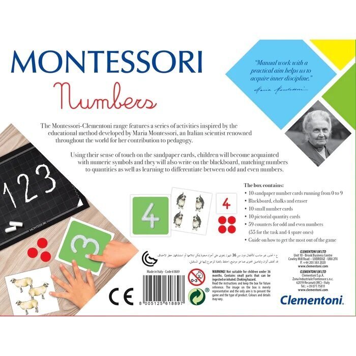 Opetuslelu Clementoni Montessori Numerot hinta ja tiedot | Kehittävät lelut | hobbyhall.fi