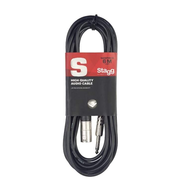 Audiokaapeli XLR/Jack (m/m) Stagg SAC6PXM DL, 6 m hinta ja tiedot | Kaapelit ja adapterit | hobbyhall.fi